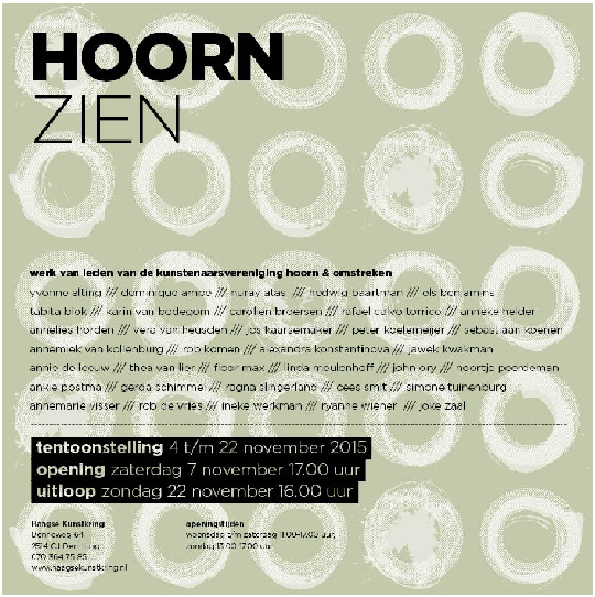Hoorn Zien - werk van leden van de kunstenaarsvereniging hoorn & omstreken